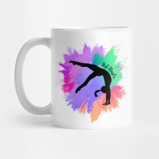 Gymnast Silhouette Art Mug